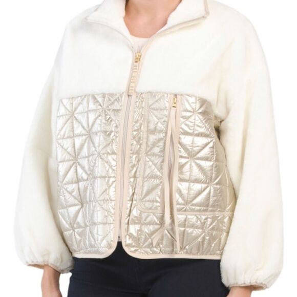 NWT UGG Marlene Quilted Metallic Jacket SIZE XL​​ - Picture 3 of 5